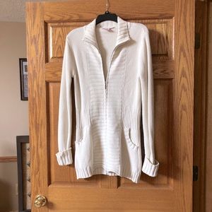 Nine & Co. zippered cardigan sweater. Medium. EUC